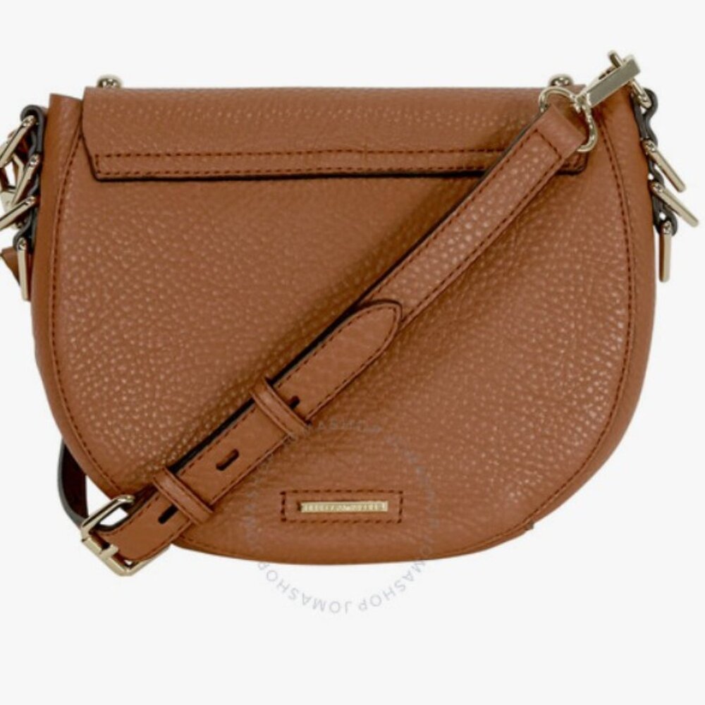 Rebecca Minkoff Studded Cross Body Unlined Saddle Bag - All Leather - Picture 6 of 17